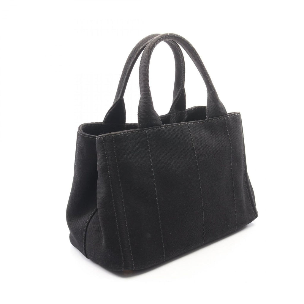 Prada Tote Canapa 2-Way Black Canvas — view 2
