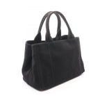 Prada Tote Canapa 2-Way Black Canvas — view 2