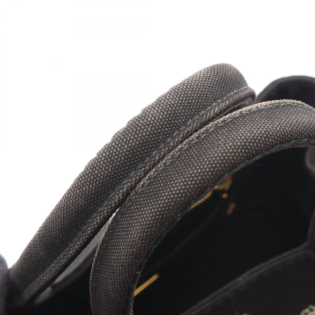 Prada Tote Canapa 2-Way Black Canvas — view 6