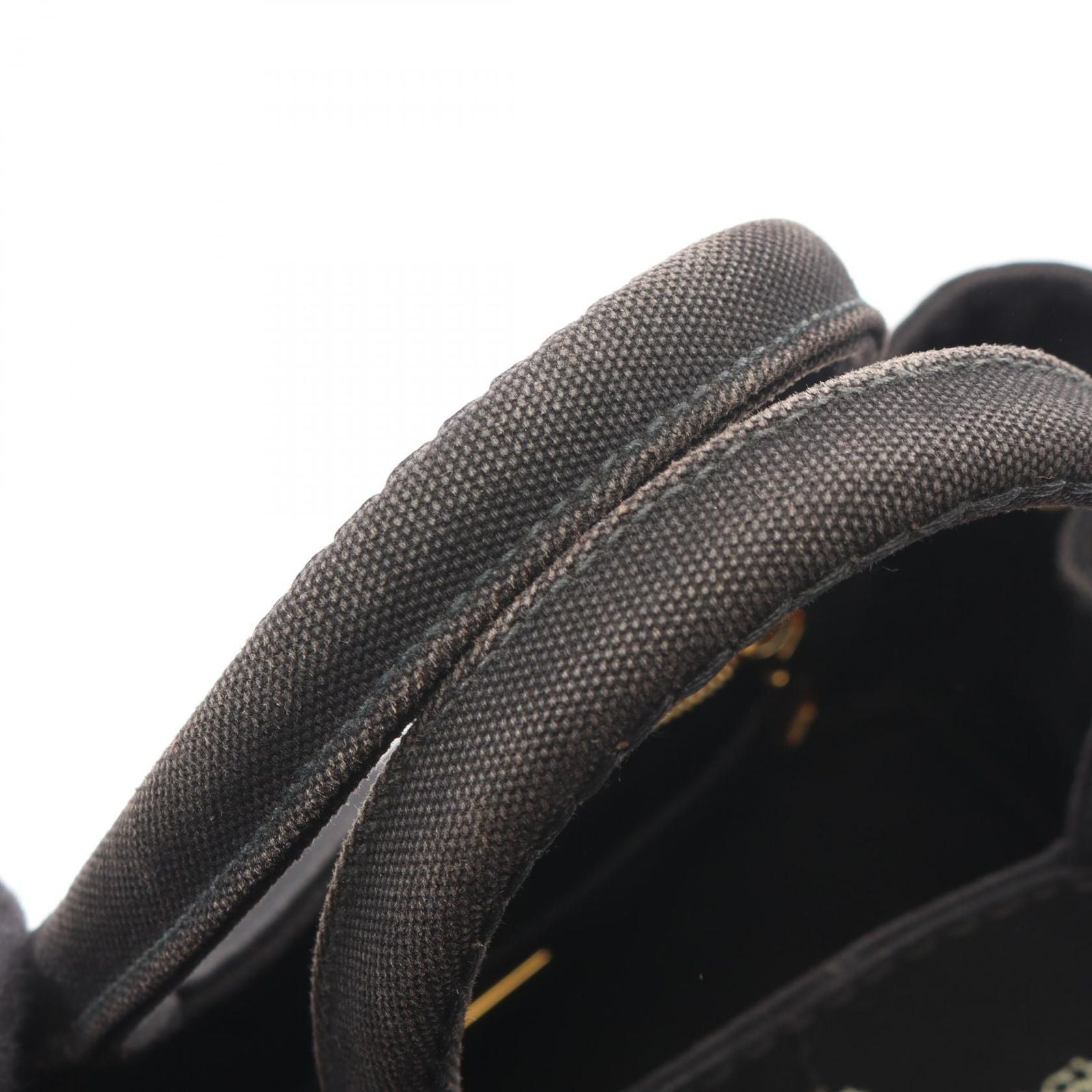Prada Tote Canapa 2-Way Black Canvas — view 6