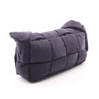 Bottega Veneta Shoulder Bag Padded Tech Cassette Navy Nylon Maxi Intrecciato — view 2