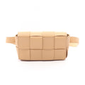 Bottega Veneta Waist Bag Cassette Maxi Intrecciato Beige Leather