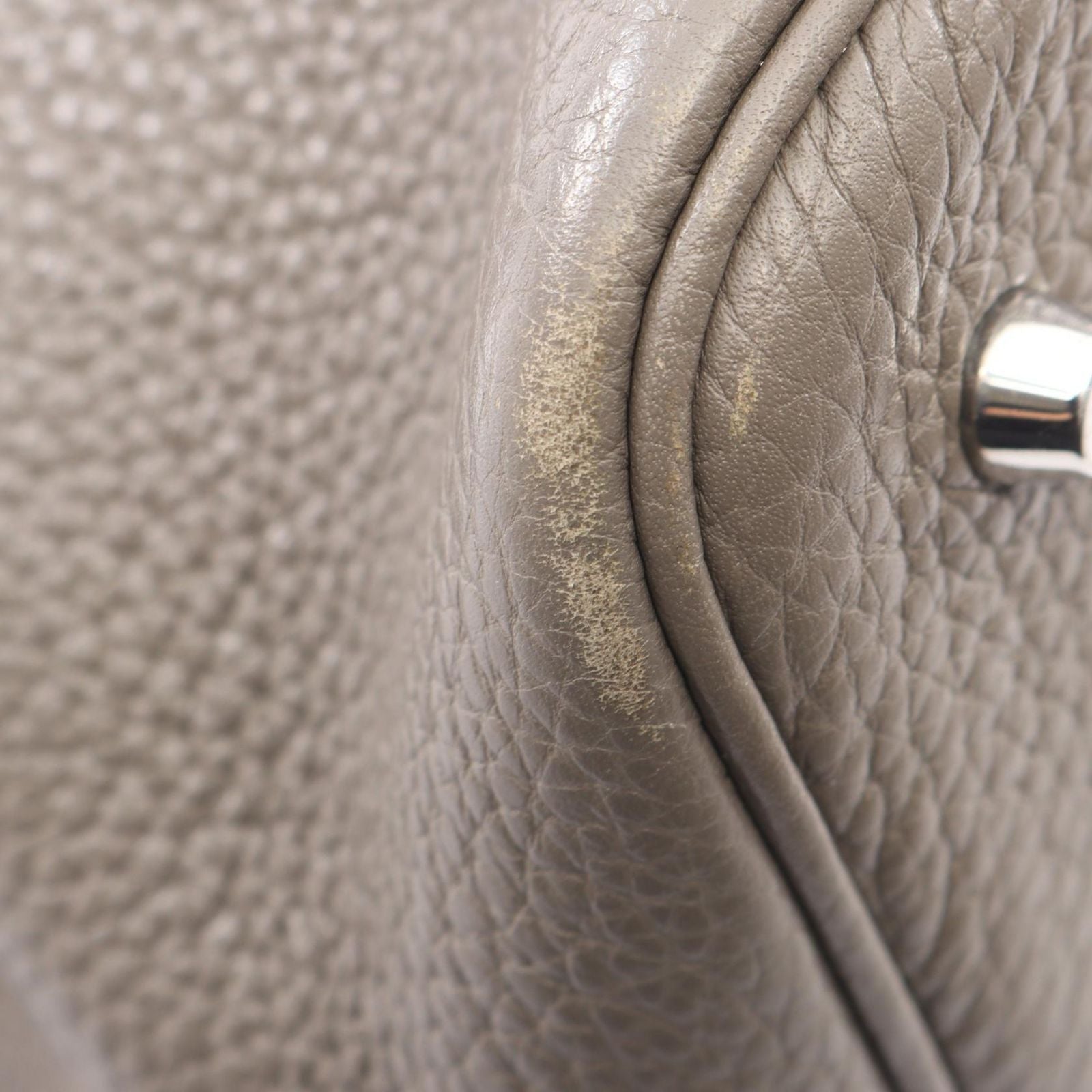 Hermes Handbag Picotin Lock MM Etain Leather — view 7