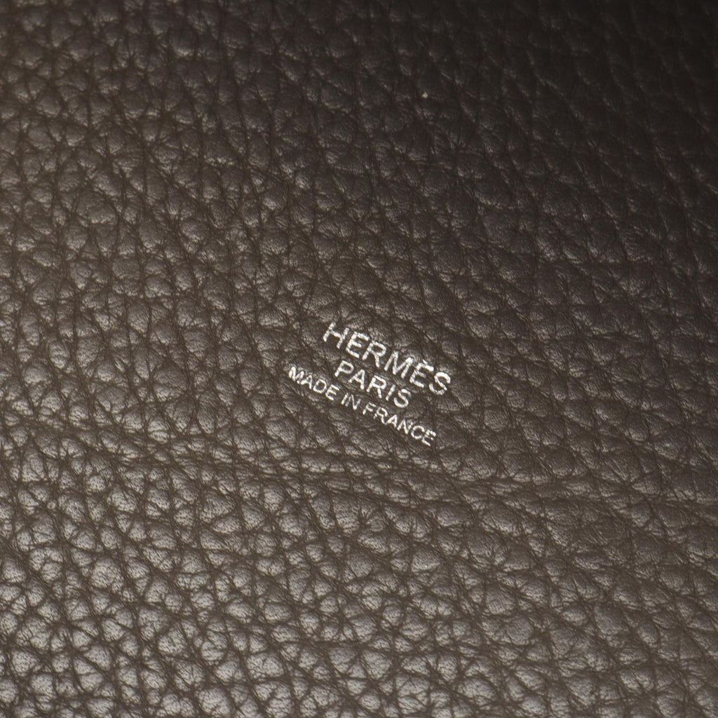 Hermes Handbag Picotin Lock MM Etain Leather — view 4