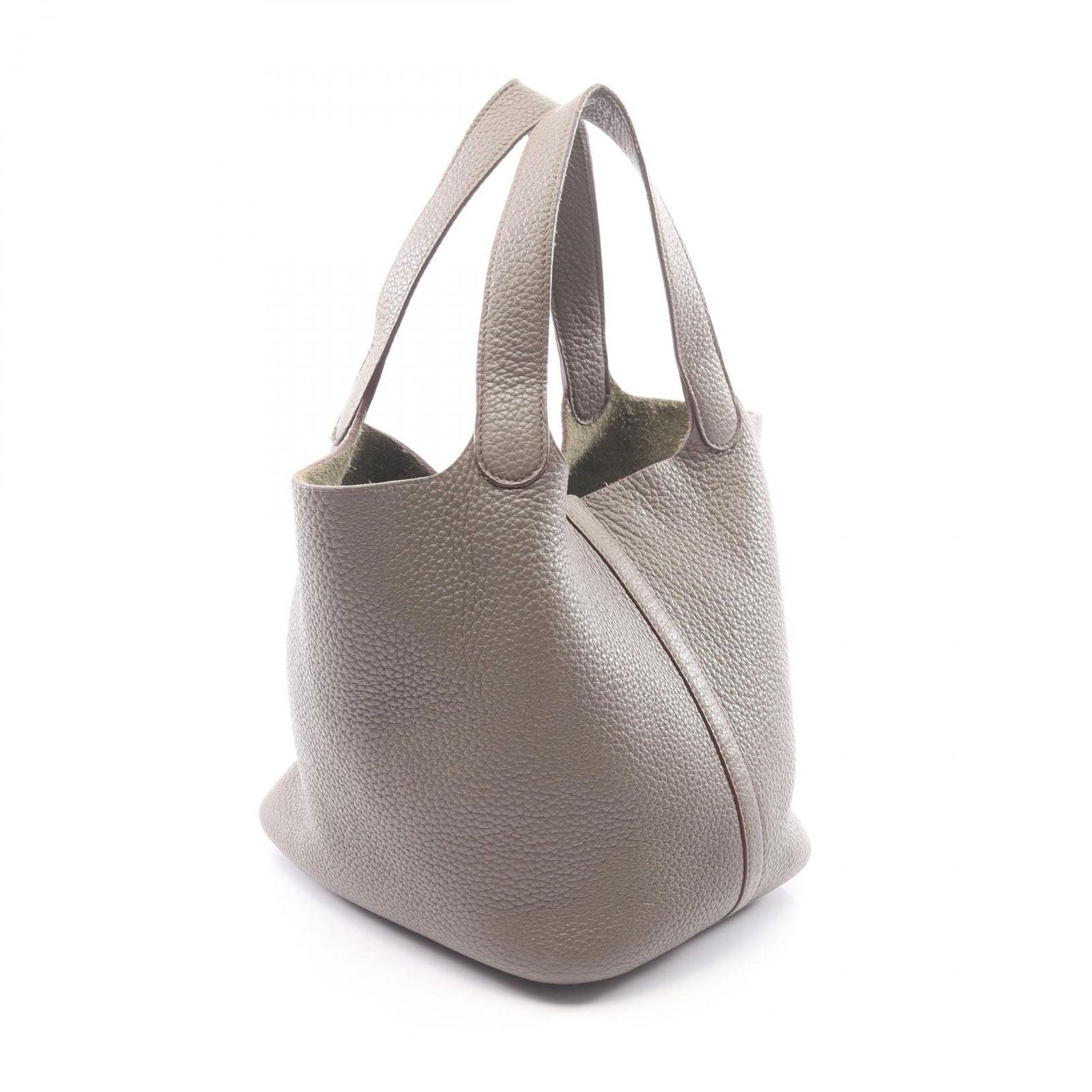 Hermes Handbag Picotin Lock MM Etain Leather — view 2