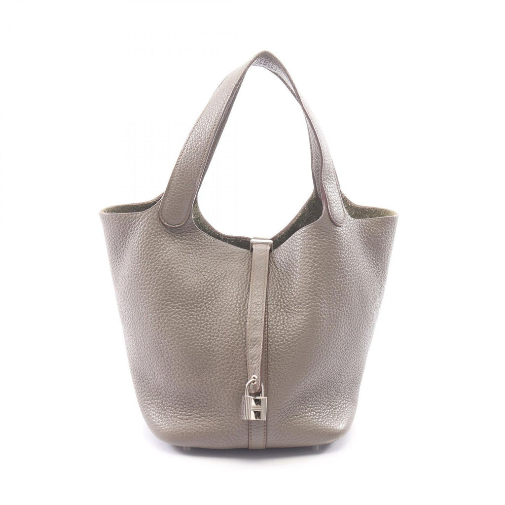 Hermes Handbag Picotin Lock MM Etain Leather