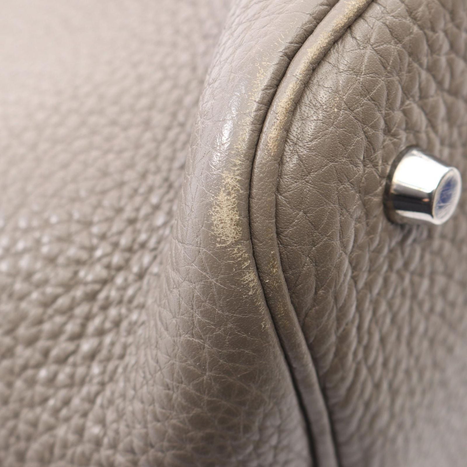 Hermes Handbag Picotin Lock MM Etain Leather — view 8