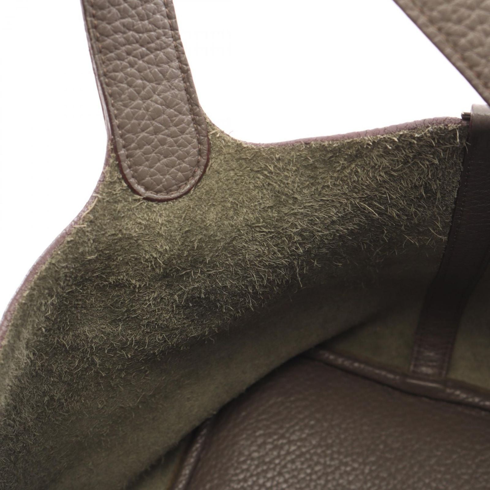 Hermes Handbag Picotin Lock MM Etain Leather — view 6