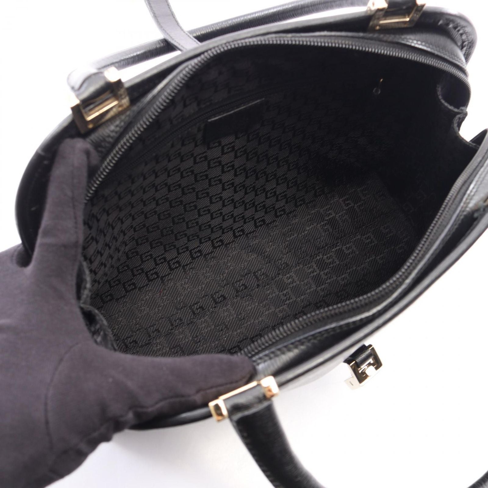 Gucci Handbag Jackie 002 Black Leather — view 3