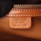 Celine Handbag Macadam Dark Brown Canvas Leather — view 4