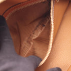 Celine Handbag Macadam Dark Brown Canvas Leather — view 5