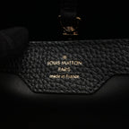 Louis Vuitton Handbag Capucines MM Noir Cream 2-Way Leather — view 4