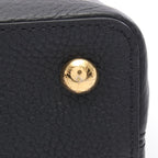 Louis Vuitton Handbag Capucines MM Noir Cream 2-Way Leather — view 7