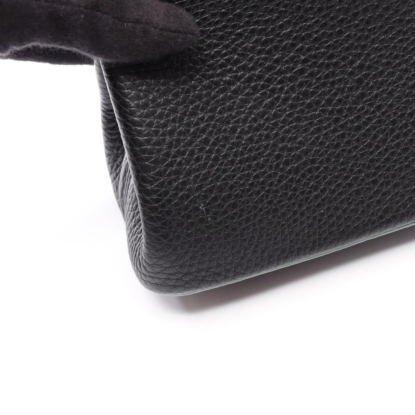 Louis Vuitton Handbag Capucines BB Noir 2-Way Lightblue Leather — view 8