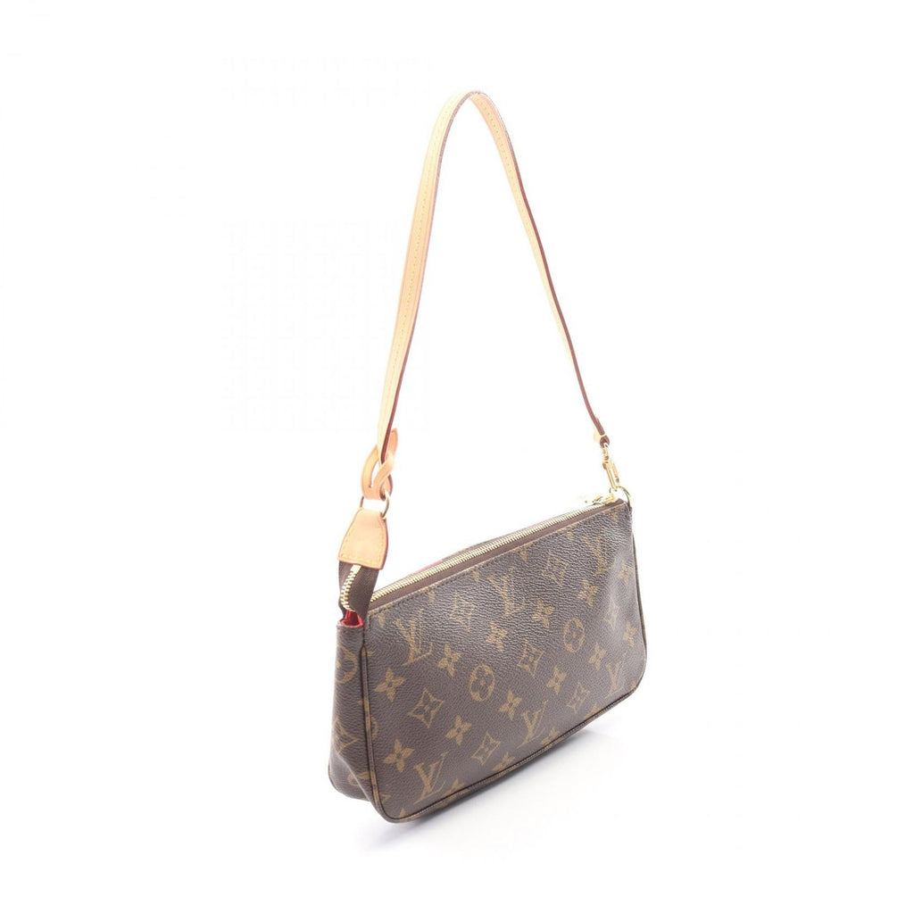 Louis Vuitton Handbag Pochette Pink Canvas Leather — view 2