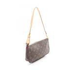 Louis Vuitton Handbag Pochette Pink Canvas Leather — view 2