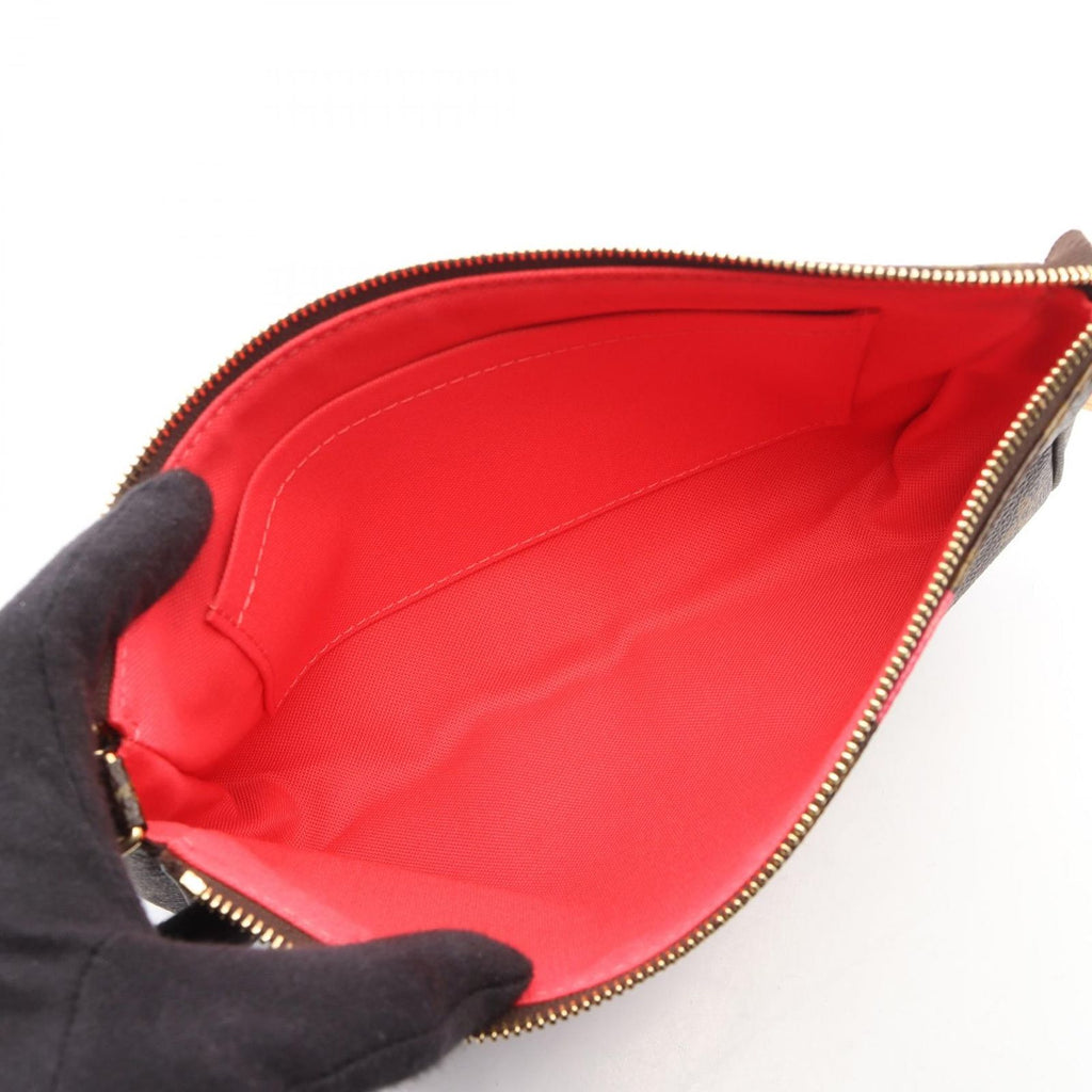 Louis Vuitton Handbag Pochette Pink Canvas Leather — view 3