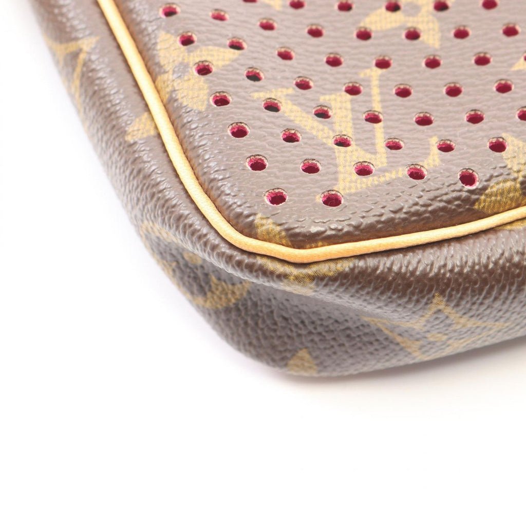 Louis Vuitton Handbag Pochette Fuchsia Canvas Leather — view 6