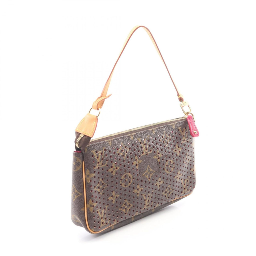 Louis Vuitton Handbag Pochette Fuchsia Canvas Leather — view 2