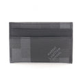 Louis Vuitton Card Case Holder Double Damoflage Leather