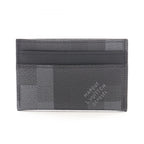 Louis Vuitton Card Case Holder Double Damoflage Leather
