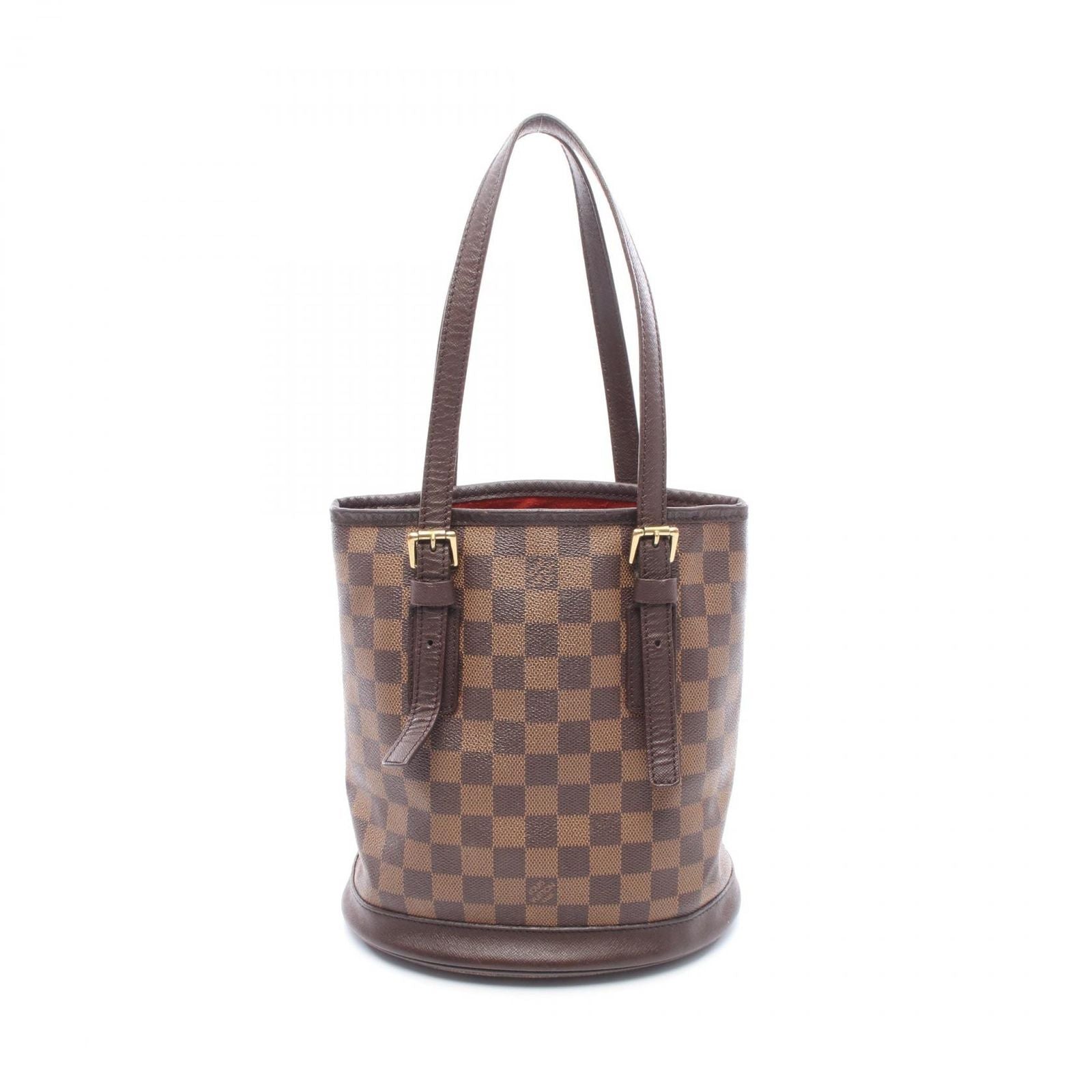 Louis Vuitton Tote Marais Damier Ebene Canvas Leather