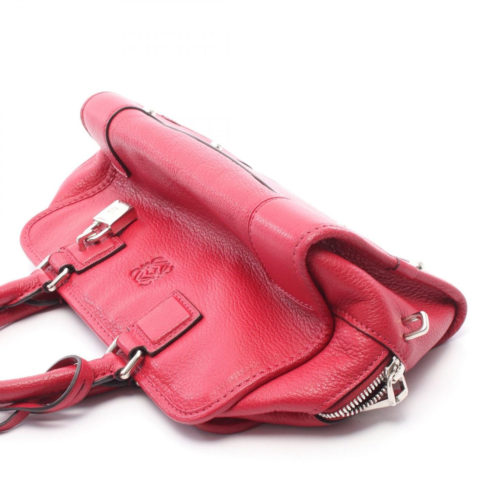 Loewe Handbag Amazona 28 Red Leather — view 8
