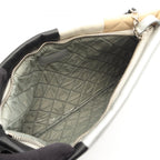 Chanel Clutch CC Logo Patchwork Black Beige Silver Lambskin — view 3