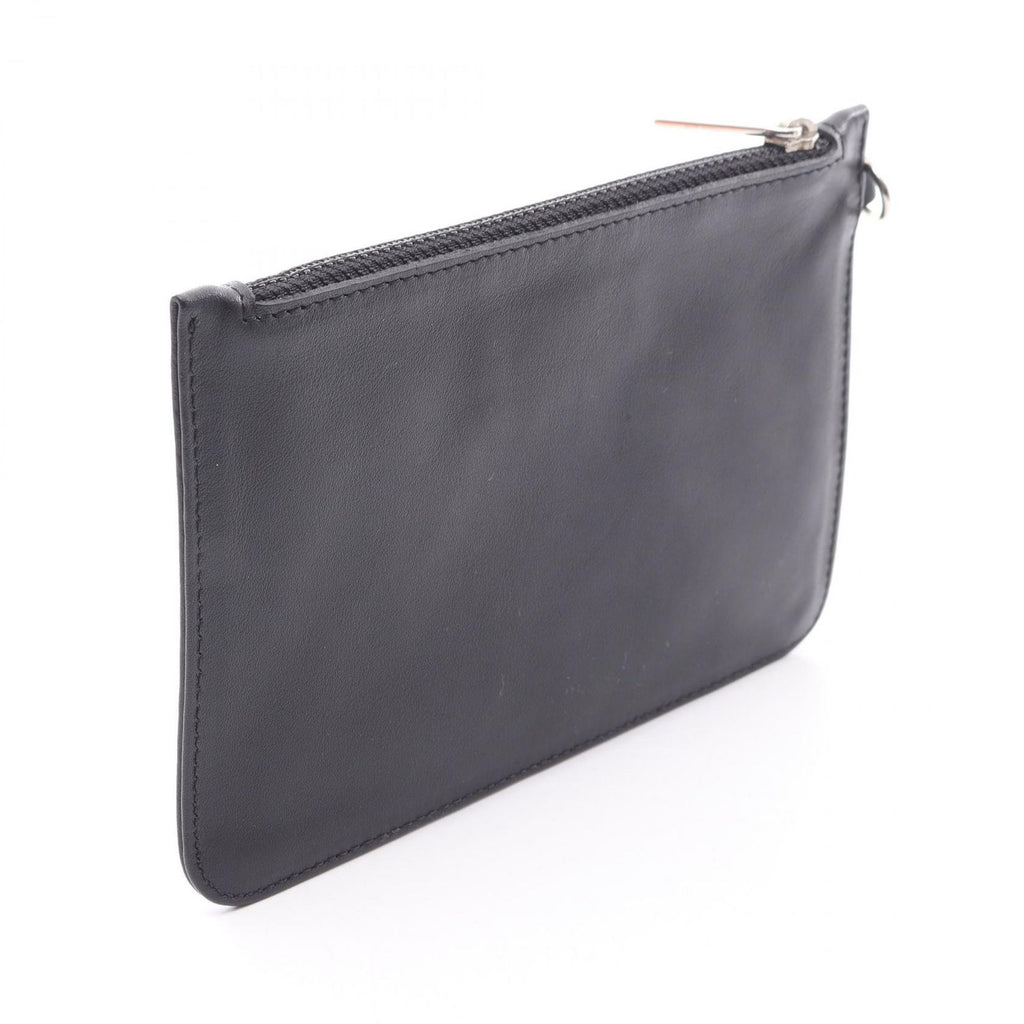Chanel Pouch CC Logo Black Lambskin — view 2