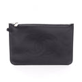 Chanel Pouch CC Logo Black Lambskin
