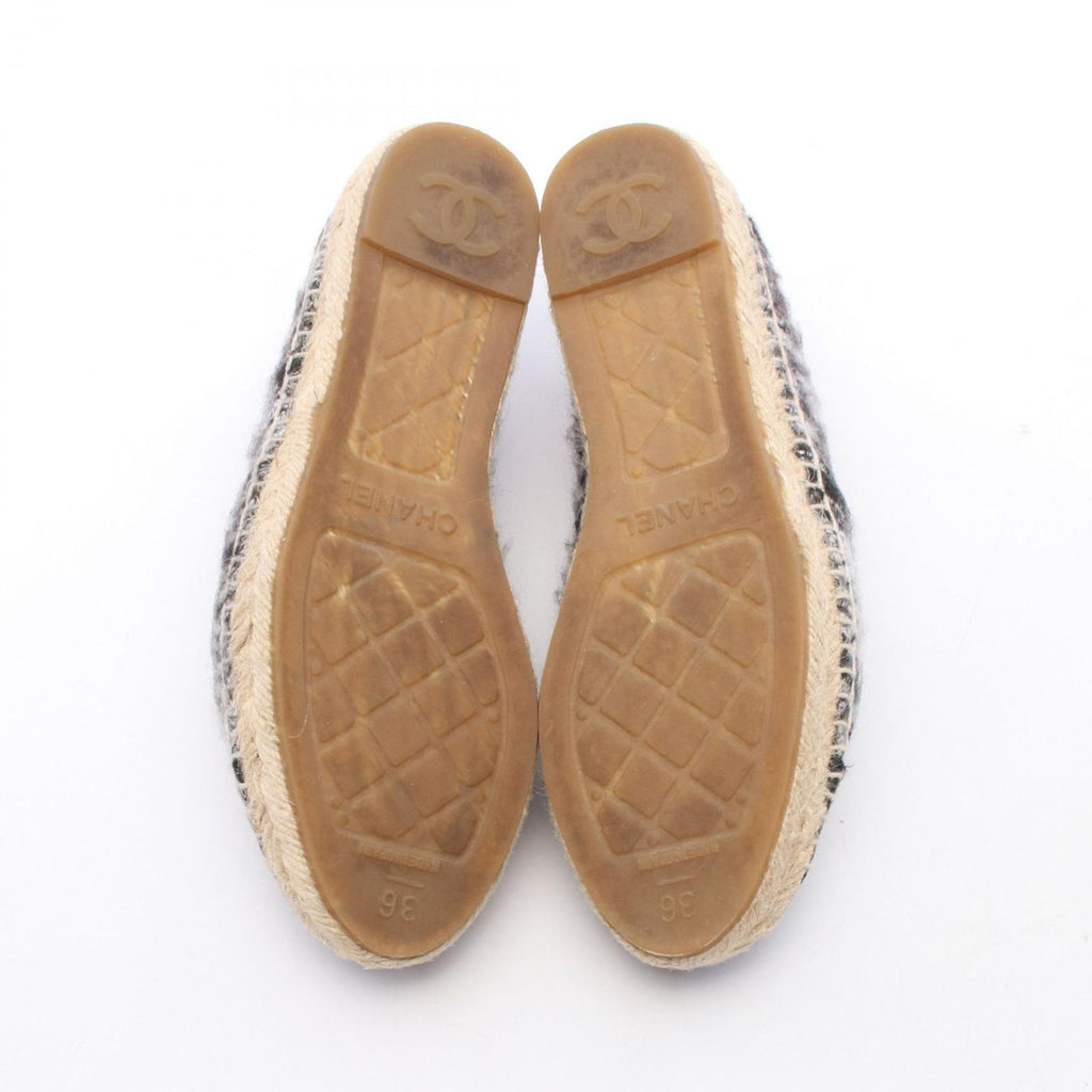 Chanel CC Logo Espadrille Slip Ons Fabric — view 4