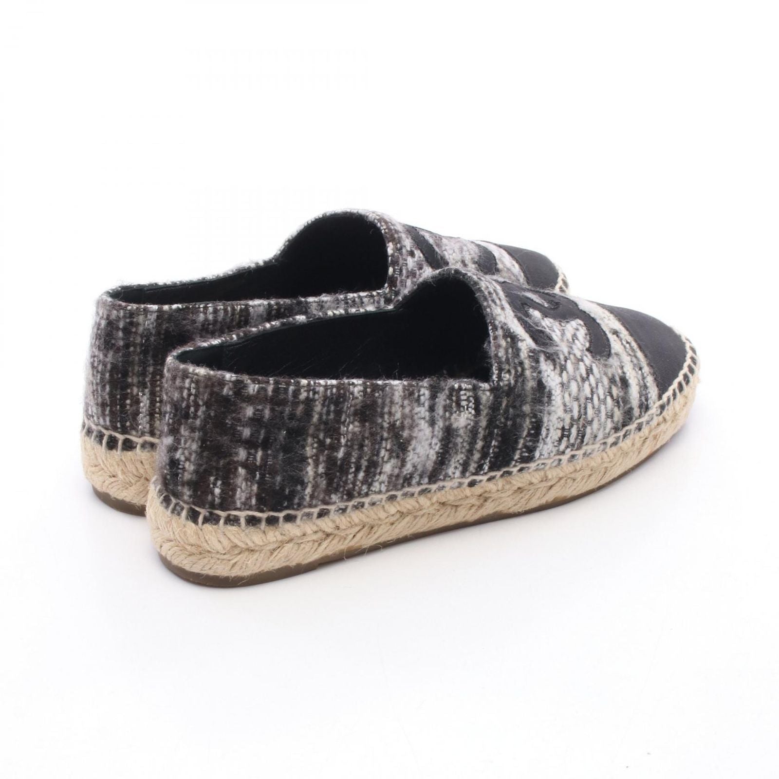 Chanel CC Logo Espadrille Slip Ons Fabric — view 2