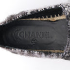 Chanel CC Logo Espadrille Slip Ons Fabric — view 5