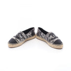 Chanel CC Logo Espadrille Slip Ons Fabric — view 3