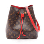 Louis Vuitton Shoulder Bag Neo Noe Monogram Coquelicot Canvas Leather