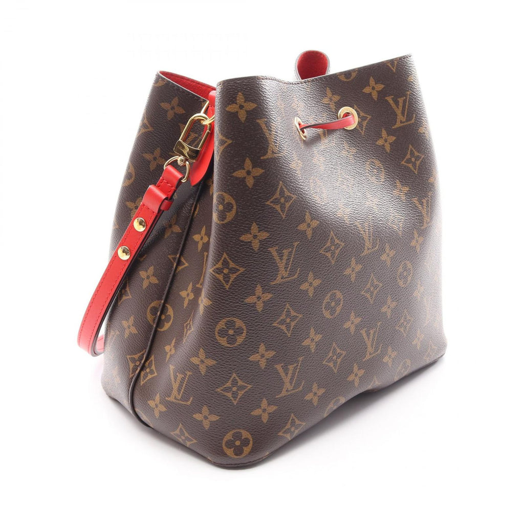 Louis Vuitton Shoulder Bag Neo Noe Monogram Coquelicot Canvas Leather — view 2