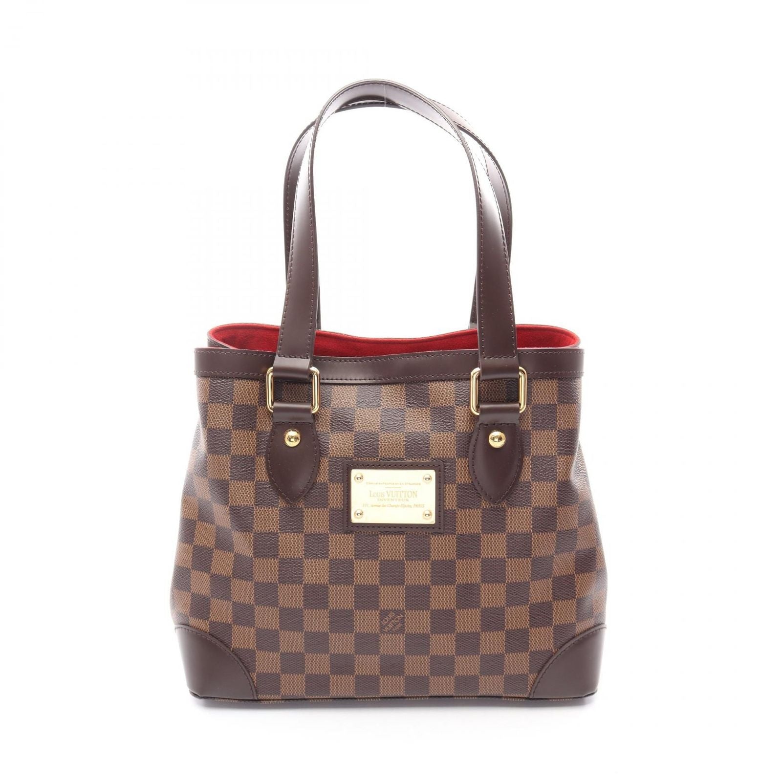 Louis Vuitton Tote Hampstead PM Damier Ebene Canvas Leather