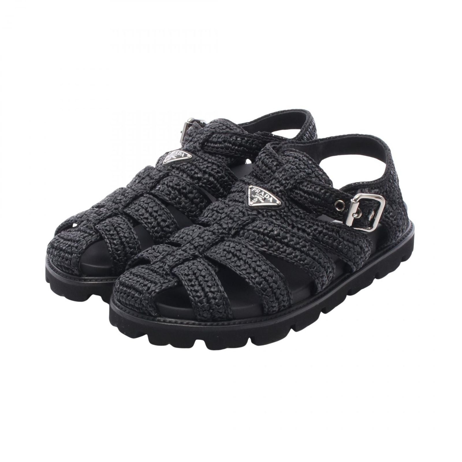 Prada Sandals Crochet Fisherman