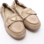 Prada Loafers Triangle Plate Flat Leather — view 8