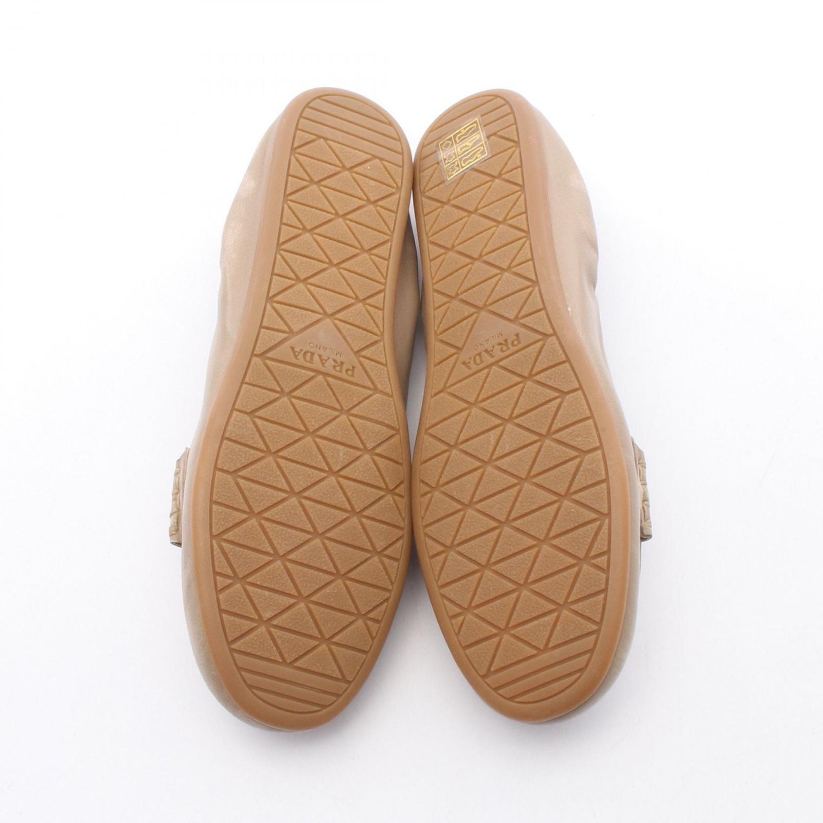 Prada Loafers Triangle Plate Flat Leather — view 4