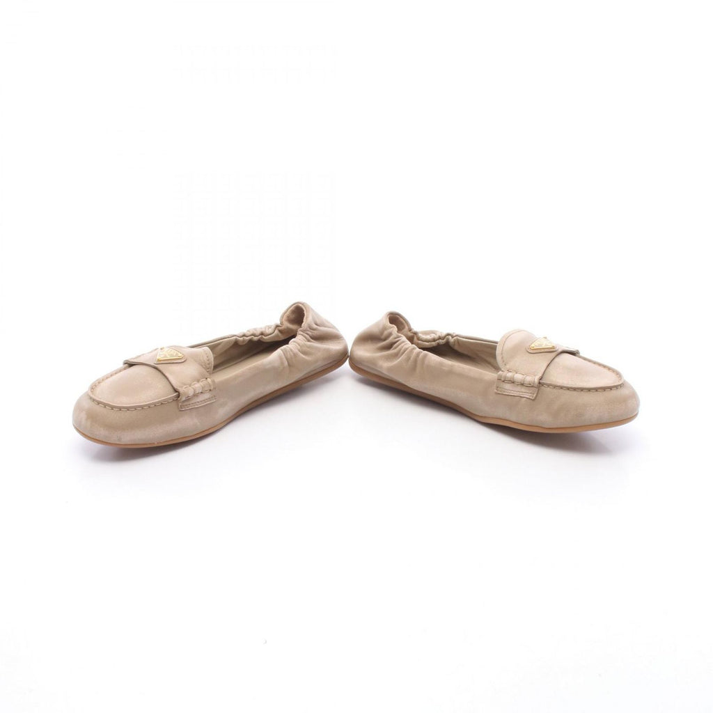 Prada Loafers Triangle Plate Flat Leather — view 3