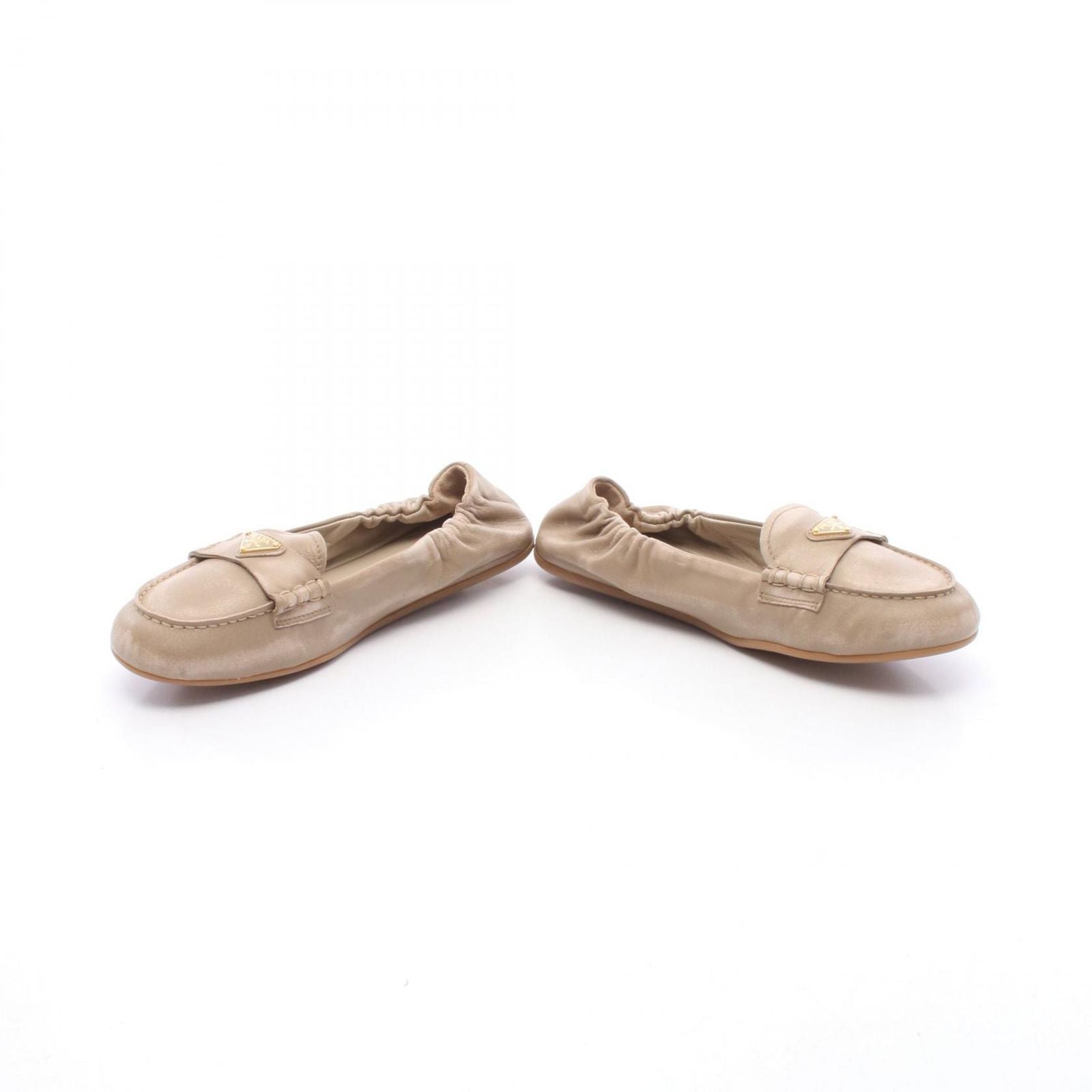 Prada Loafers Triangle Plate Flat Leather — view 3
