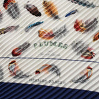 Hermes Scarf Carre Plisse Plumes Silk — view 8