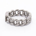 Chanel Ring CC Logo Chain Stainless Steel — view 2