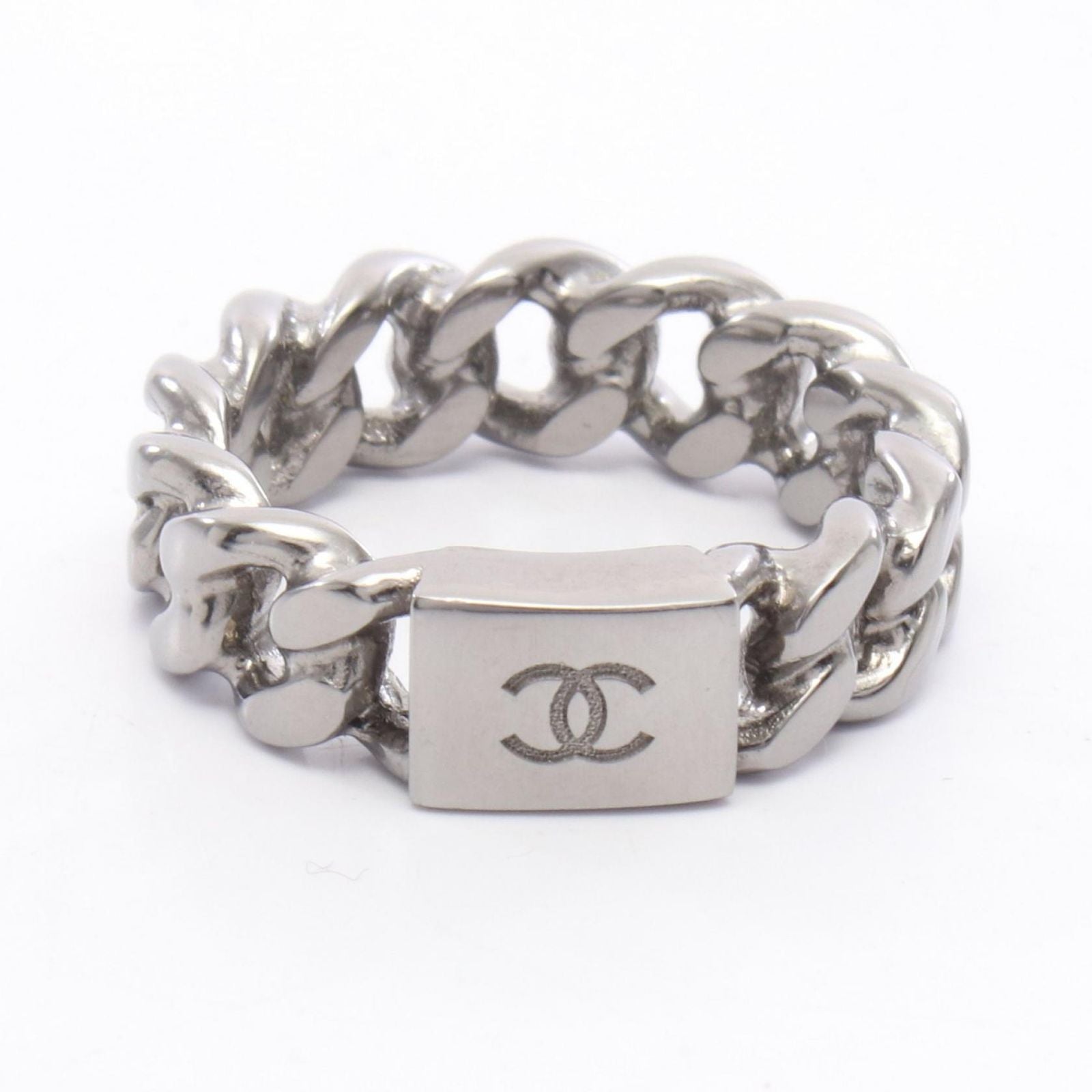 Chanel Ring CC Logo Chain Stainless Steel