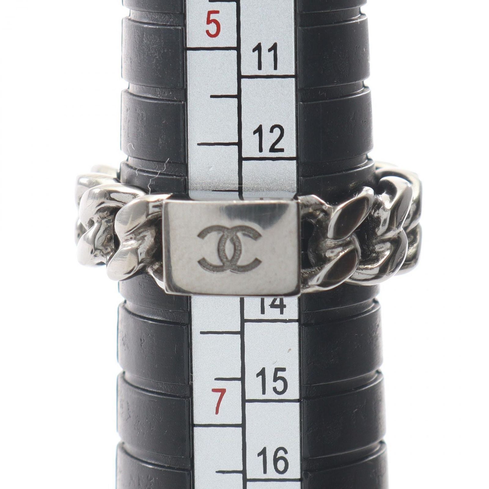 Chanel Ring CC Logo Chain Stainless Steel — view 5