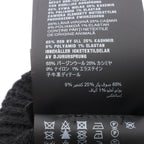 Prada Knit Cap Triangle Logo Black Wool Beanie — view 5
