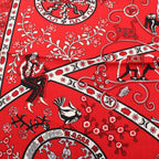 Hermes Scarf Carre Geant 140 Peuple du Vent Silk — view 5