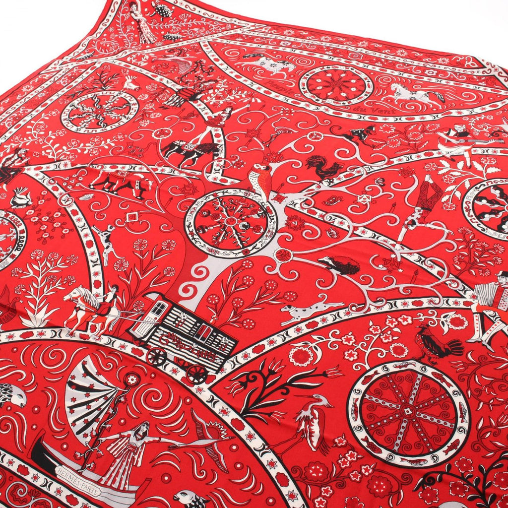 Hermes Scarf Carre Geant 140 Peuple du Vent Silk — view 2