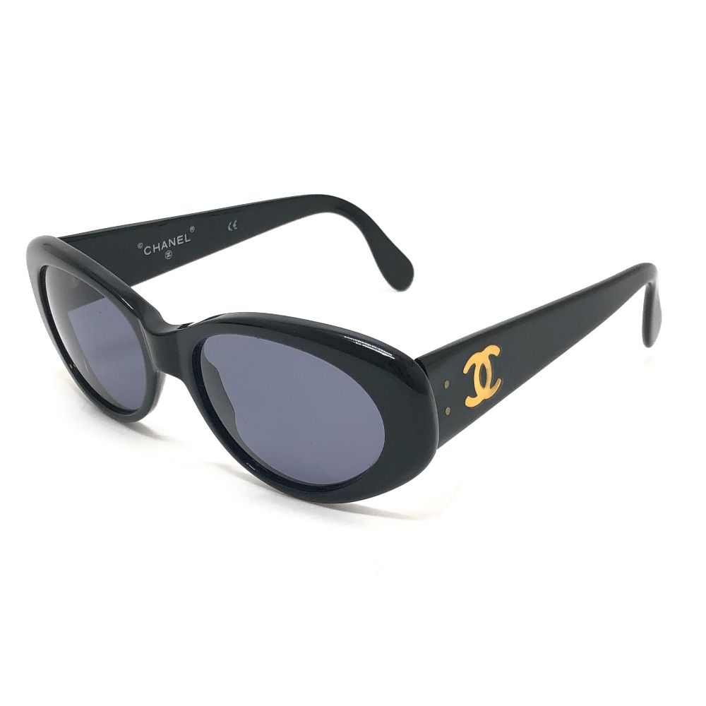 Chanel Sunglasses CC Logo Acetate Black Eyewear